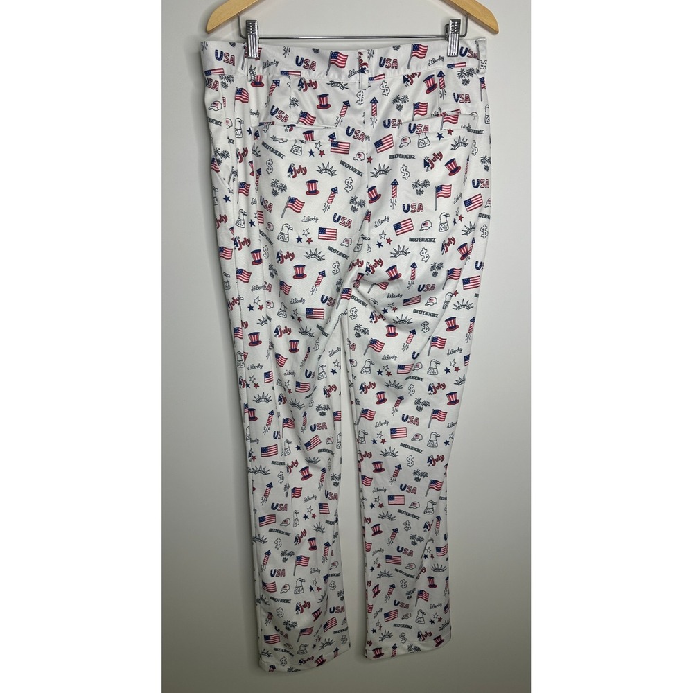 Golf Men's American Flag Stretch Golf Pants Patriotic Trousers 4th of July 33 32 - Picture 8 of 11